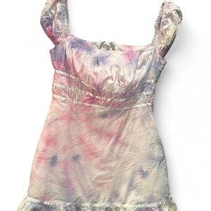 WOMENS‎ TIE DYE MILKMAID DRESS SIZE SMALL